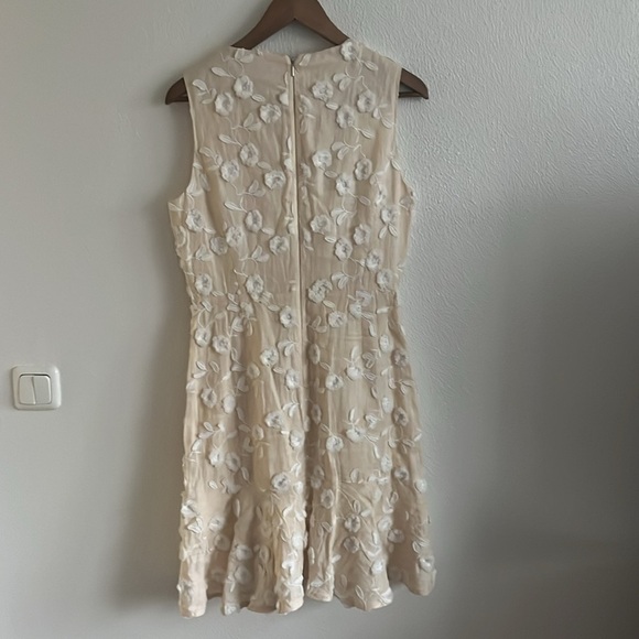 Rebecca Taylor Nicola Linen Fit & Flare Dress Sz 4 - Picture 7 of 13